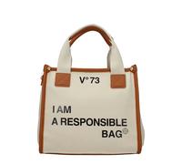 V°73 Borse a Mano Responsibility bis Donna Tessuto Beige/Cuoio