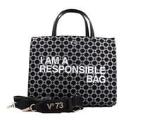 V°73 Responsibility Logo, Borse a Mano Unisex-Adulto, Nero, Taglia Unica