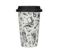 Tazza da Caffè To Go Alice IN Wonderland H.15cm per 300ml By Creative Tops