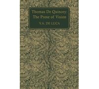 V.A. De Luca Thomas De Quincey (Tascabile) Heritage