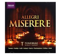 Various Composers Allegri - Miserere (Tenebrae, Short) (CD) Album