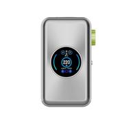 V-aporesso GEN MAX Mod 220W (Argento Artico) Doppia Batteria 18650 (non inclusa) Calcio/UFO/Tema Generale Sigaretta Elettronica Vaporizzatore Originale - No Nicotine