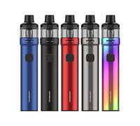 V-aporesso GTX GO 80 Kit (Nero) 60 W TC, kit di avviamento sigaretta elettronica dotato di pod da 5 ml e bobina a rete GTX, alimentato da batteria integrata da 3000 mAh, senza nicotina