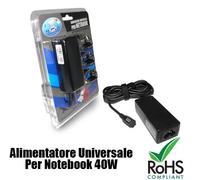 V AU-40W POWER UNIVERSALE NOTEBOOK AUTOSETTANTE 40W 40W-10 CONNETTORI AU