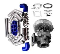 V Band Flange Universal T3 Turbo Turbolader & 6061 Aluminum Piping Pipe Kit