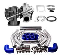 V Band Flange Universal T3 Turbo Turbolader & 6061 Aluminum Piping Pipe Kit