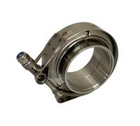 V-Band Morsetto + Flange Completo Acciaio Inox Extra Turbo Manichetta