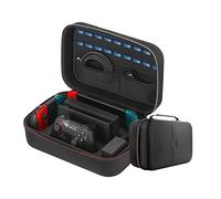 V BESTLIFE Custodia per Eva con Custodia per Grande capacità Portable Travel Borsa Protettiva per Messenger Rigida Fodera Morbida 18 Giochi per Console Controller