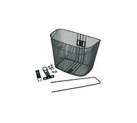 V BIKE 230 - Cestino anteriore da fissare alla bicicletta Spot Cruiser, Nero, 34 x 25 x 27 cm