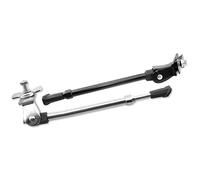 V BIKE Cavalletto da bicicletta in stile retrò, regolabile, in alluminio, colore argento