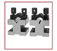 V-Block Ground Pair con set di morsetti Coppia abbinata di precisione Preciso 35x35x30mm 90 ° Macchinista Strumento calibro multiuso(35x35x30)