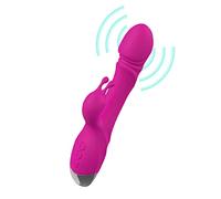 Ṽ ḅrát rẹ di Silicone,Ṽ ḅrát ri Š ssúáli per Donna Coppia con 10 Modalità di Ṽ ḅrázione,Doppio Motore Mássággiatore Impermeabile Ricaricabile per Çl tòrīdè