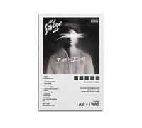 V BY N 21 SAVAGE - Poster su tela con copertina di album "I Am I Was", stile vintage, decorazione artistica per camera da letto, 30 x 45 cm, senza cornice