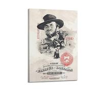 V BY N Sergio Leone - Poster in tela con immagine della trilogia occidentale di Spaghetti, decorazione artistica vintage, decorazione per camera da letto, 30 x 45 cm, con cornice