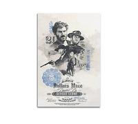 V BY N Sergio Leone - Poster in tela con stampa "Spaghetti" della trilogia occidentale (2), stile vintage, decorazione per camera da letto, 30 x 45 cm, senza cornice