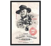 V BY N Sergio Leone Spaghetti Western Trilogy (1) Moive poster artistico vintage, decorazione artistica per camera da letto, poster per camera da letto, 20 x 30 cm, stile