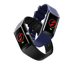 V By Vodafone V-SOS Band, un braccialetto con pulsante di allarme SOS e rilevamento di caduta per dentro e fuori casa, nero