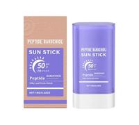 V Egan Peptide B Akuchiol Sun Stick SPF 50+, crema solare per viso e corpo, formula leggera, barretta idratante non grassa, 50 g, per estate, uso quotidiano, trucco per ragazze e donne