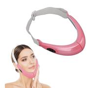 V-Face Shaping Massager Electric V Face Beauty Meter EMS Microcurrent Photon Face Lifting Machine V Face Massager with Red Blue Light (Pink)
