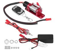 V GEBY Verricello per Auto RC, Argano in Metallo RC con Telecomando per Accessorio per Auto cingolata RC in Scala 1/10