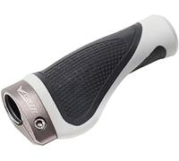 V-Grip Paio manopole ergonomiche Bianche con Collarino Colore Silver