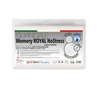 V.I.P. Very Important Pillow - Guanciale MEMORY ROYAL NO STRESS, 100% Viscoelastico con Federa Sfoderabile No Stress, 42x68 h 9, Made in Italy