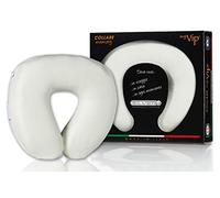 V.I.P. VERY IMPORTANT PILLOW V.I.P. Collare Viscolattice Memory con Dispositivo Medico, Bianco, 100% Viscolattice,Made in Italy, con federa bielastica trattata Silver + con comoda cerniera