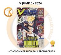 V Jump 5 2024 May Boruto Two Blue Vortex Union Arena Yu Gi Oh SDBH Promo Card JP