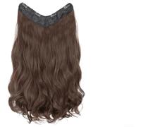 V Line Extension per capelli invisibile 50 cm liscio resistente al calore | Forma a V senza cuciture, integrazione invisibile, consistenza liscia, lunghezza 50 cm, resistente al calore fino a 180 gradi