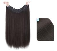V Line Extension per capelli invisibile 50 cm liscio resistente al calore | Forma a V senza cuciture, integrazione invisibile, consistenza liscia, lunghezza 50 cm, resistente al calore fino a 180 gradi