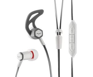 V-Moda Forza Cuffie In-Ear Ibride per lo Sport con Controllo Remoto a 3-Pulsanti & Microfono, Dispositivi Apple, Bianco (White)
