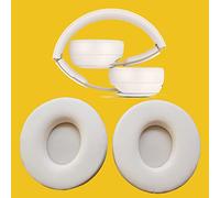 V-MOTA Cuscinetti auricolari compatibili con cuffie Beats Solo Pro Wireless Noise Cancelling On-Ear, cuscinetti di ricambio (1 paio) (bianco)