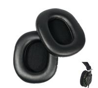V-MOTA Cuscinetti auricolari di ricambio compatibili con cuffie Audio-Technica ATH-PRO5 X MK2 MK3, cuscinetti auricolari neri, 1 paio (ecopelle)