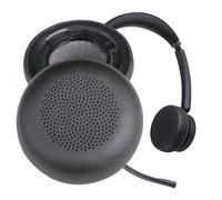 V-MOTA Cuscinetti auricolari di ricambio per cuffie Yealink WH64, WH66, UH36, YHS36, YHD362, YHM361, WHM621, WHM622, WHD621, WHD622, BH70, 1 paio, colore: nero
