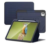 V-MOTA Custodia protettiva piatta compatibile con iPad Pro M4 2024 da 11 pollici, tablet A2836, design in pelle PU, ultra sottile, con funzione di accensione e spegnimento automatici, con slot per