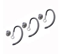 V-MOTA Ganci auricolari di ricambio e punte in silicone per cuffie da ufficio Poly Plantronics Savi X400 8240 8245 8445 S8240 S8245 S8445, nero trasparente (set da 3)