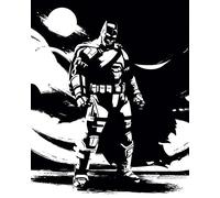 V, Motivo: Batman, Superman Batman Noir, 40 x 50 cm, Tela Stampe, Multicolore