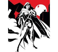 V, Motivo: Superman, Batman e Wonder Woman Noir, 40 x 50 cm, Tela Stampe, Multicolore
