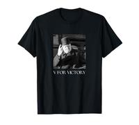 V per la vittoria - Winston Churchill Seconda Guerra Mondiale - Divertente regalo di storia Maglietta