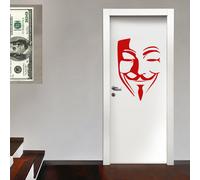 V PER VENDETTA - Adesivo murale wall sticker in vinile 55x80 cm