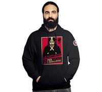 V per Vlad l'Impalatore - Felpa Unisex - Vendetta - Dracula - Felpa Nera con Cappuccio - L