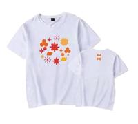 V Permission To Dance T-Shirt Jungkook Seven Album Magliette Cotone Girocollo Manica Corta Tee Shirt(2White,L)