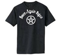 V.POON Born Again Pagan T Shirt Mens - Witchcraft Crowley Wicca Witch Occult Black S