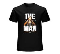 V.POON Mineral Wash The Man Becky Lynch 2019 estate da uomo t-shirt a maniche corte vintage maglietta a maniche corte divertente top nero, Nero , XXL