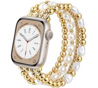V.R.HOPE Cinturino con perline compatibile con cinturini Apple Watch da 44 mm, 46 mm, 45 mm, 42 mm, da donna, fatto a mano, squisito cinturino elastico per iWatch Ultra 49 mm, serie SE 11 10 9 8 7 6 5