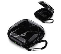 V.R.Hope Custodia compatibile con Powerbeats Pro, custodia protettiva anti-smarrimento e antiurto con moschettone per Beats Powerbeats Pro (nero grigio)