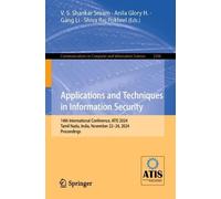 V.S. Shankar Srir Applications and Techniques in Information Securi (Tascabile)