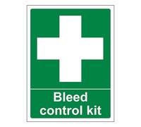 V Safety Bleed Control Kit - verticale 400 x 600 mm - vinile autoadesivo