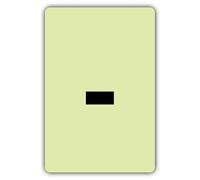 V Safety Glow In The Dark Dash etichetta - 300 x 450 mm - Realizzato in plastica rigida Triple Glow - Segnaletica di sicurezza professionale - Made in Britain