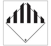 V Safety Hazard diamond - General hazard-300x300mm-Segnale di sicurezza magnetico